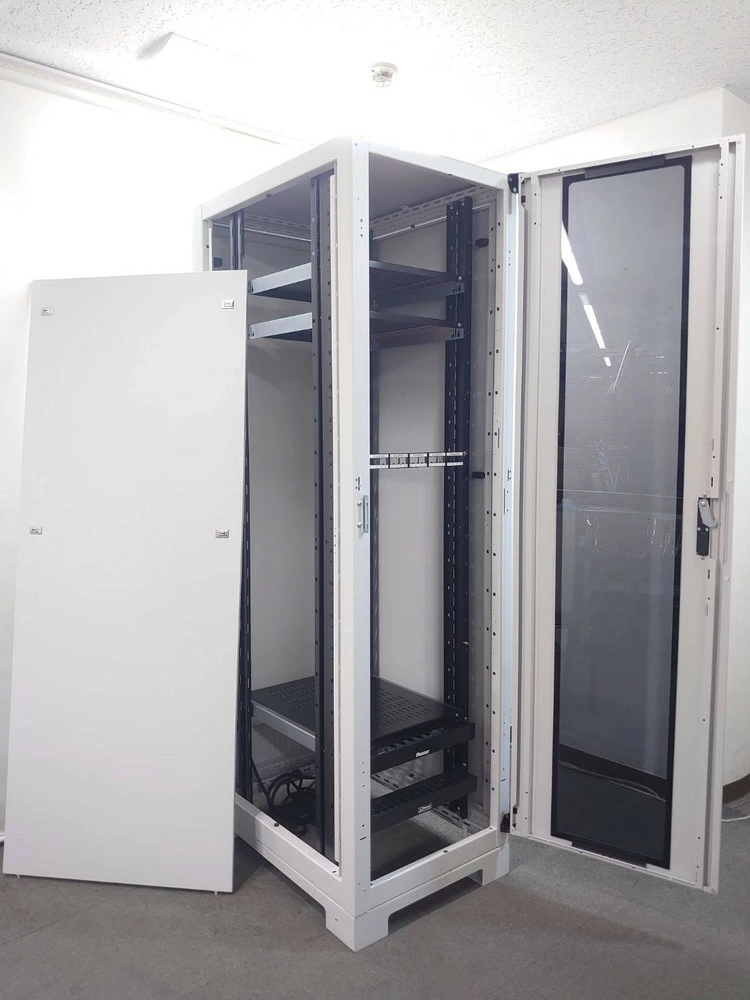 サーバーラック 19インチEIA規格 河村電器産業 ITN42-9020 W600×D900×H2100 ホワイトグレー 中古 - 画像 (13)