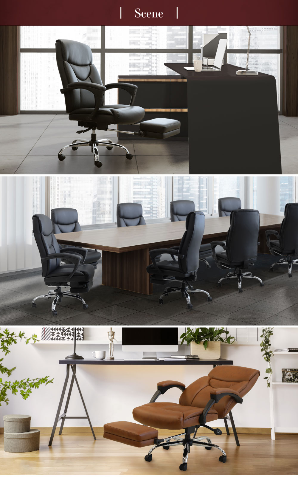 オフィスチェア レザー張り リクライニング 肘付き DPS-1 ルキット エグゼクティブチェア 役員チェア 新品 - 画像 (11)