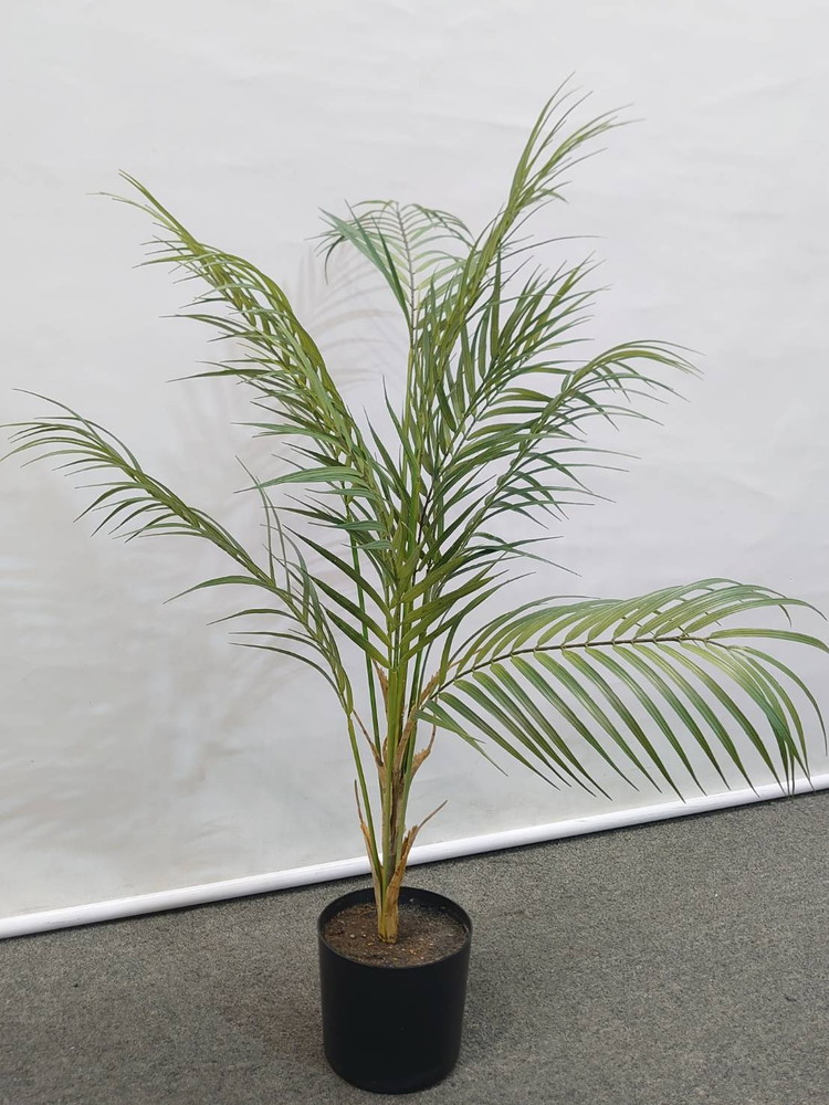 アレカヤシ風 フェイクグリーン 鉢付き H780 / 約0.8m 人工観葉植物 - 画像 (2)