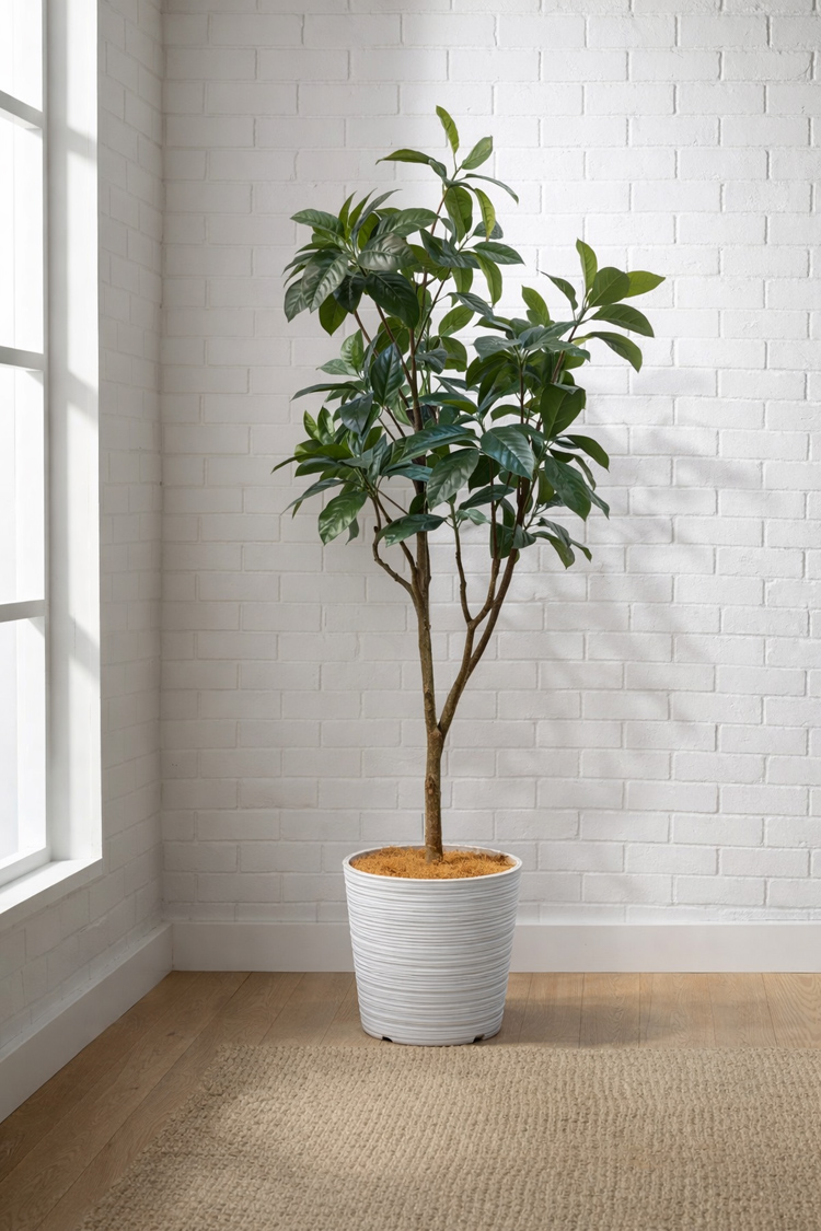 東京地区送料無料 フェイクグリーン ゴムの木風 H1900 / 約1.9m 人工観葉植物 インテリアグリーン - 画像 (2)