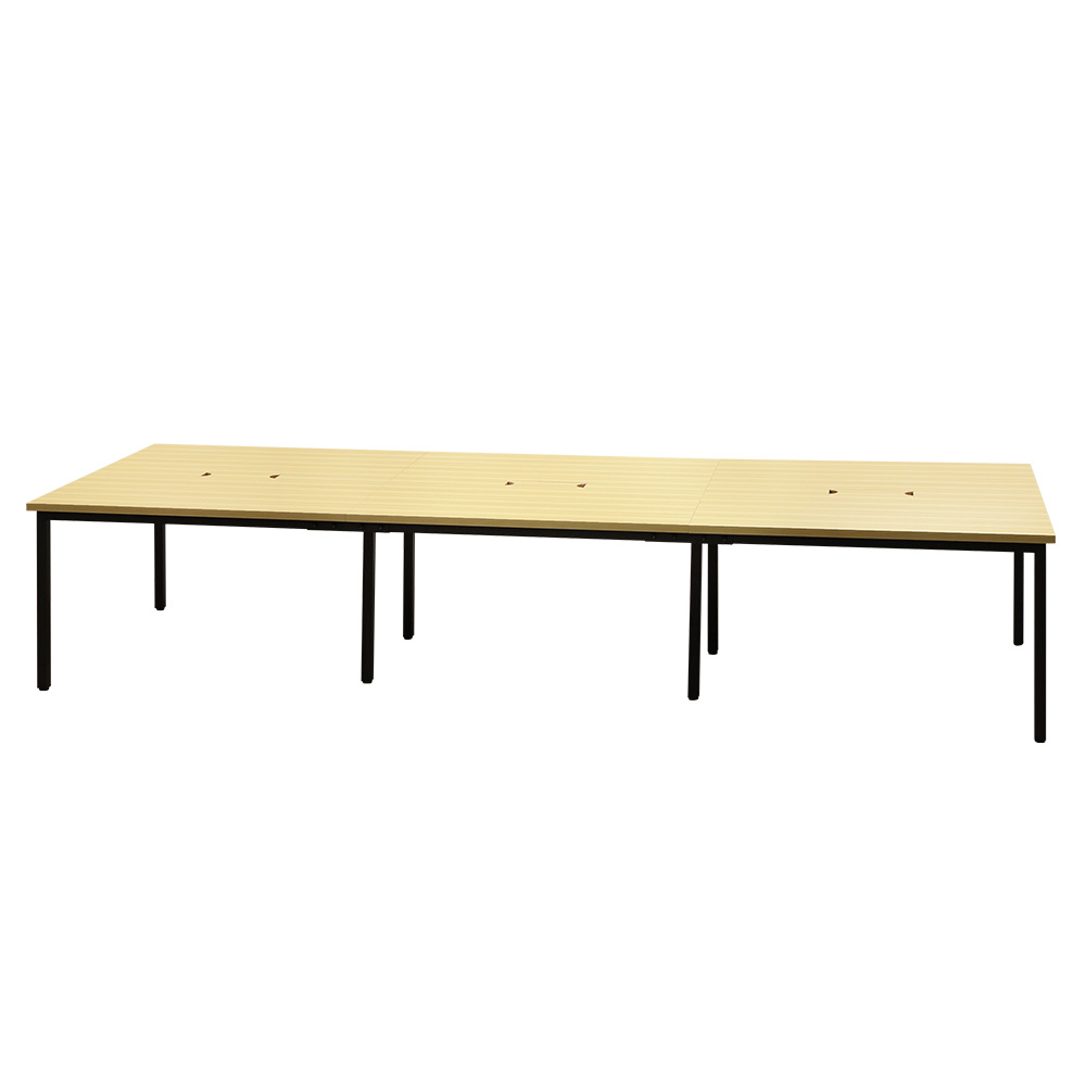 フリーアドレスデスク 会議用テーブル W3600×D1200 配線ボックス付 GFA-3612 ルキット - 画像 (17)