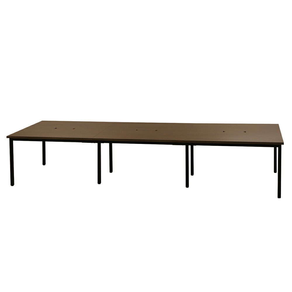 フリーアドレスデスク 会議用テーブル W3600×D1200 配線ボックス付 GFA-3612 ルキット - 画像 (18)