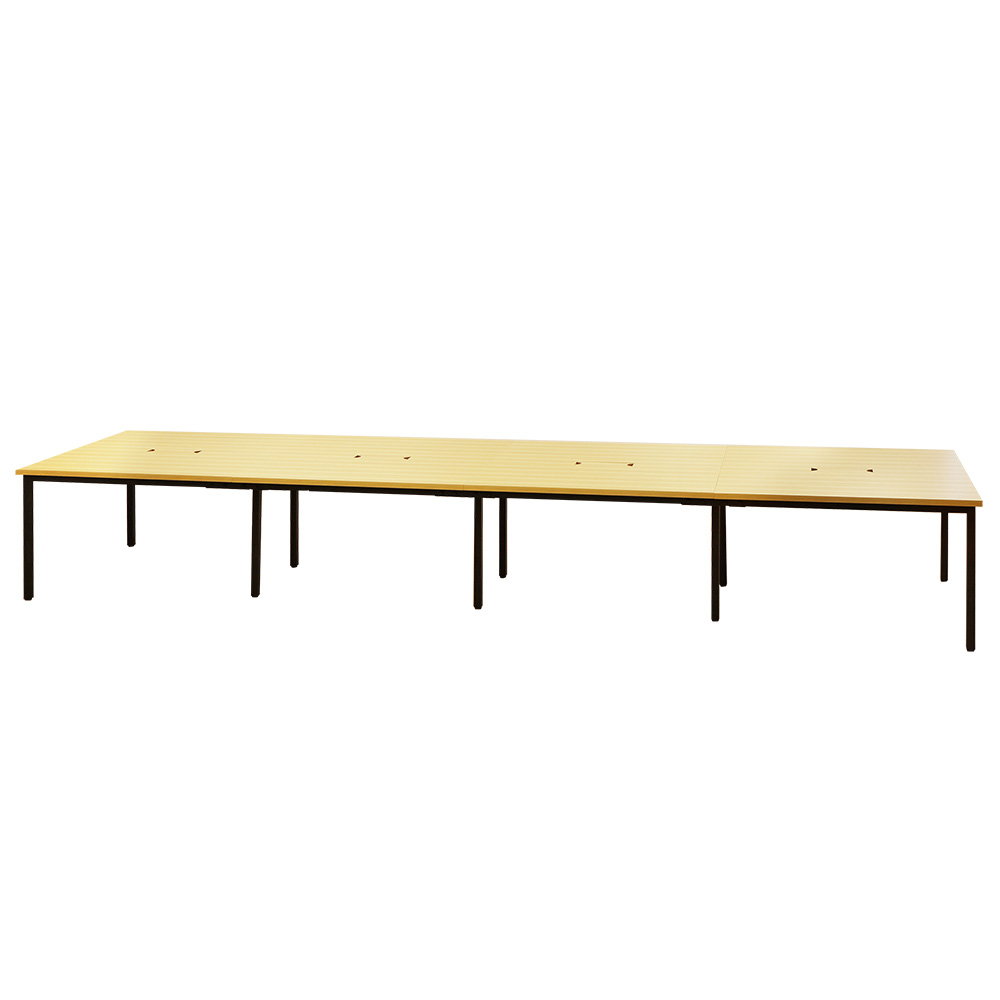 フリーアドレスデスク 会議用テーブル W4800×D1200 配線ボックス付 GFA-4812 ルキット - 画像 (17)