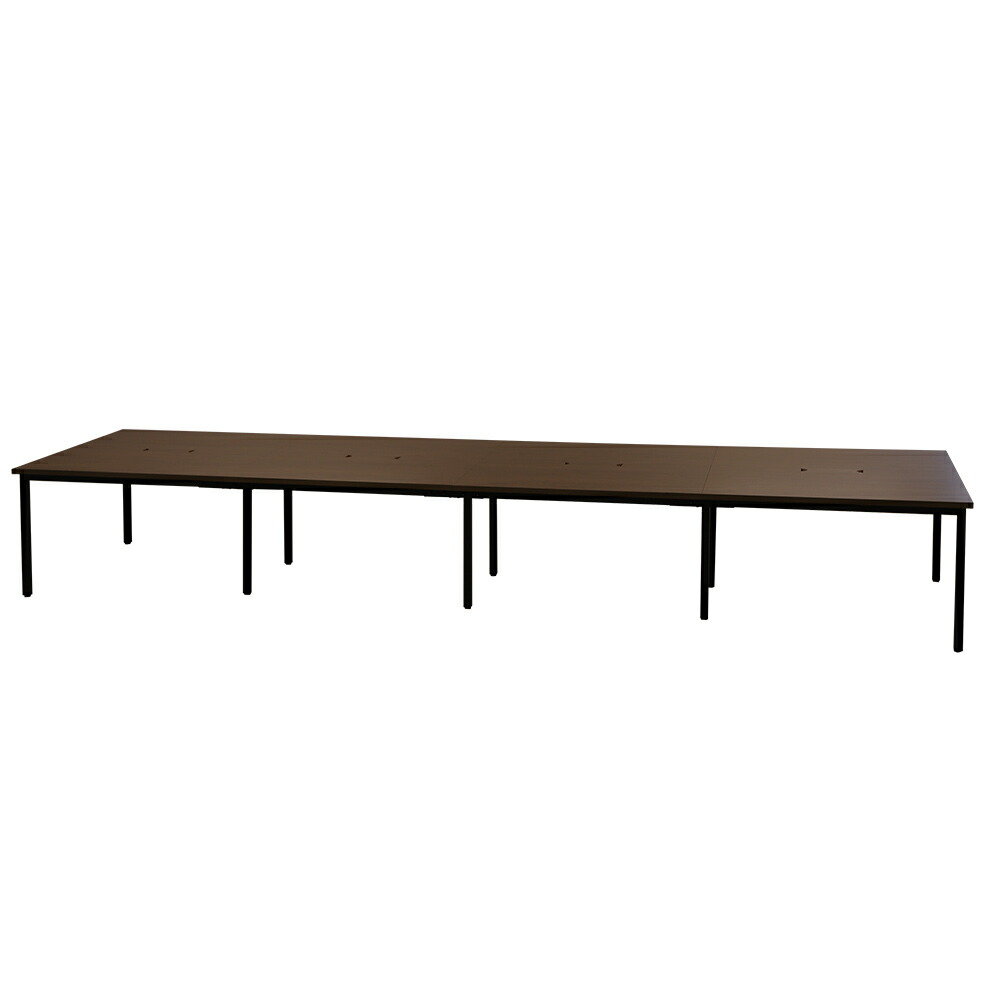 フリーアドレスデスク 会議用テーブル W4800×D1200 配線ボックス付 GFA-4812 ルキット - 画像 (18)