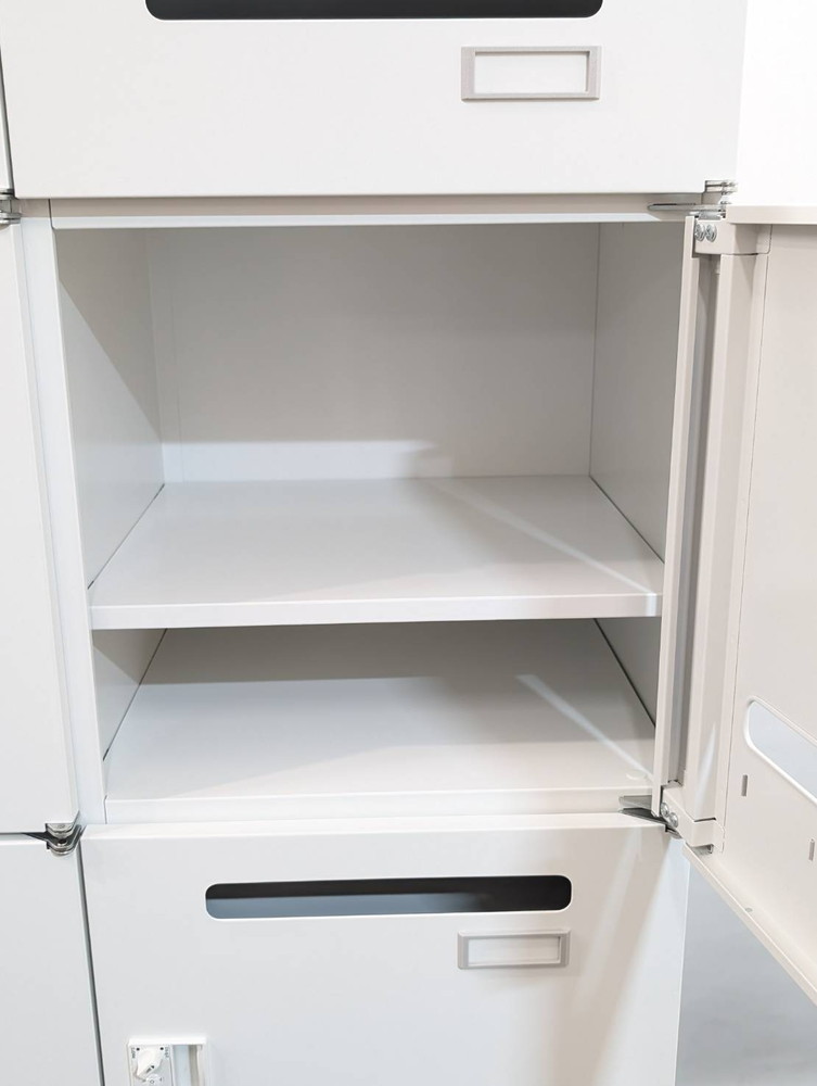 ロッカー 8人用 ダイヤル錠付き 投函口付 イトーキ シンライン W900 H1790 ホワイト HCN-189HER2 中古 - 画像 (5)