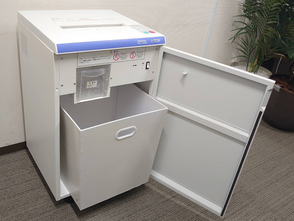 電動シュレッダー A3対応 イトーキ 細断機 業務用シュレッダー オフィスシュレッダー SRG-SN22CM 中古 - 画像 (9)