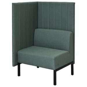 【法人様限定商品】ロビーチェア ファブリックソファ グリーン W760×H1230 RFFBS-7612GNK 新品