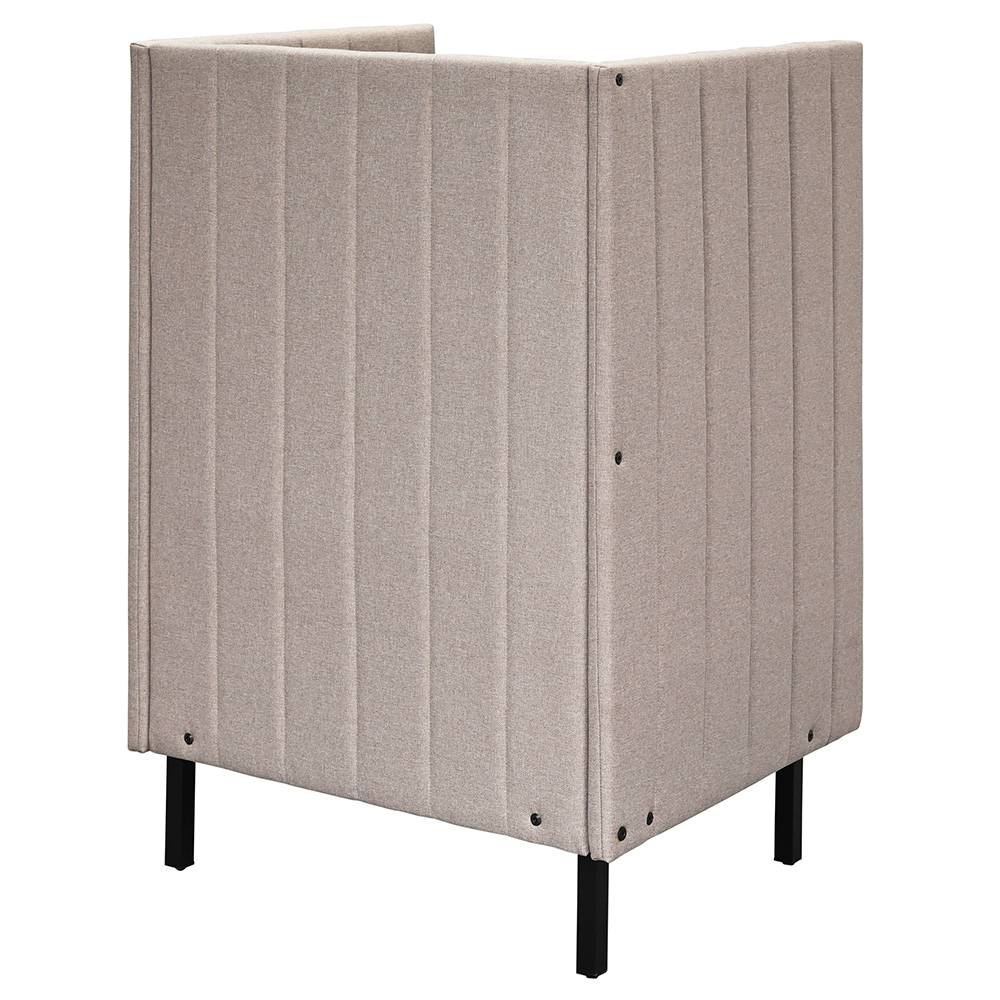 【法人様限定商品】ロビーチェア ファブリックソファ 両側パネルタイプ W800×H1230 ベージュ RFFBS-8012BER 新品 - 画像 (3)