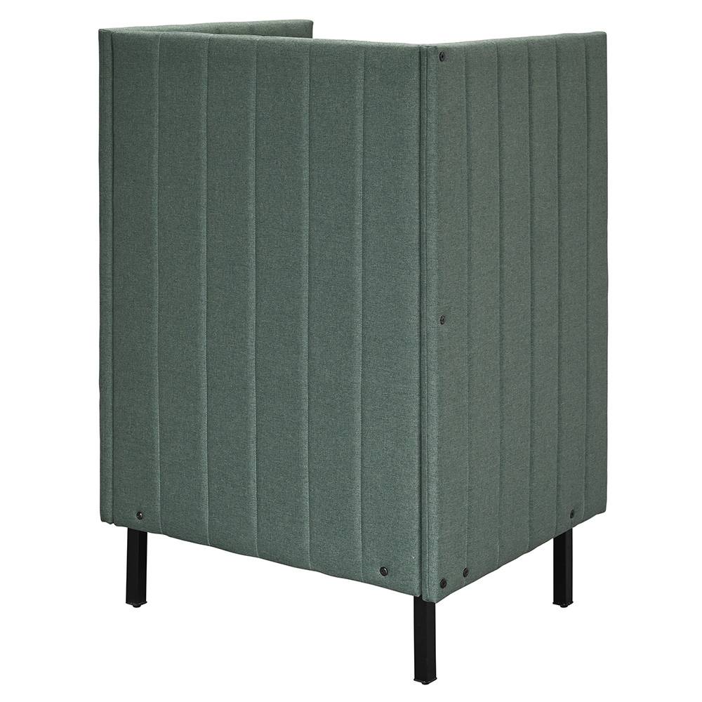 【法人様限定商品】ロビーチェア ファブリックソファ 両側パネルタイプ W800×H1230 グリーン RFFBS-8012GNR 新品 - 画像 (3)