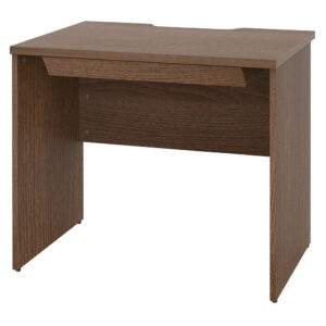 プランシリーズ 木製デスク W800×D600 ウォルナット×ウォルナット脚 引出付き RFPD-0860DM-DL-DR 新品 デスク