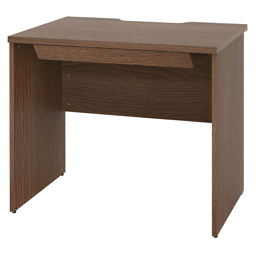 プランシリーズ 木製デスク W800×D600 ウォルナット×ウォルナット脚 引出付き RFPD-0860DM-DL-DR 新品 デスク