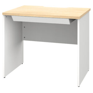 プランシリーズ 木製デスク W800×D600 ナチュラル×ホワイト脚 引出付き RFPD-0860NA-WL-DR 新品 デスク