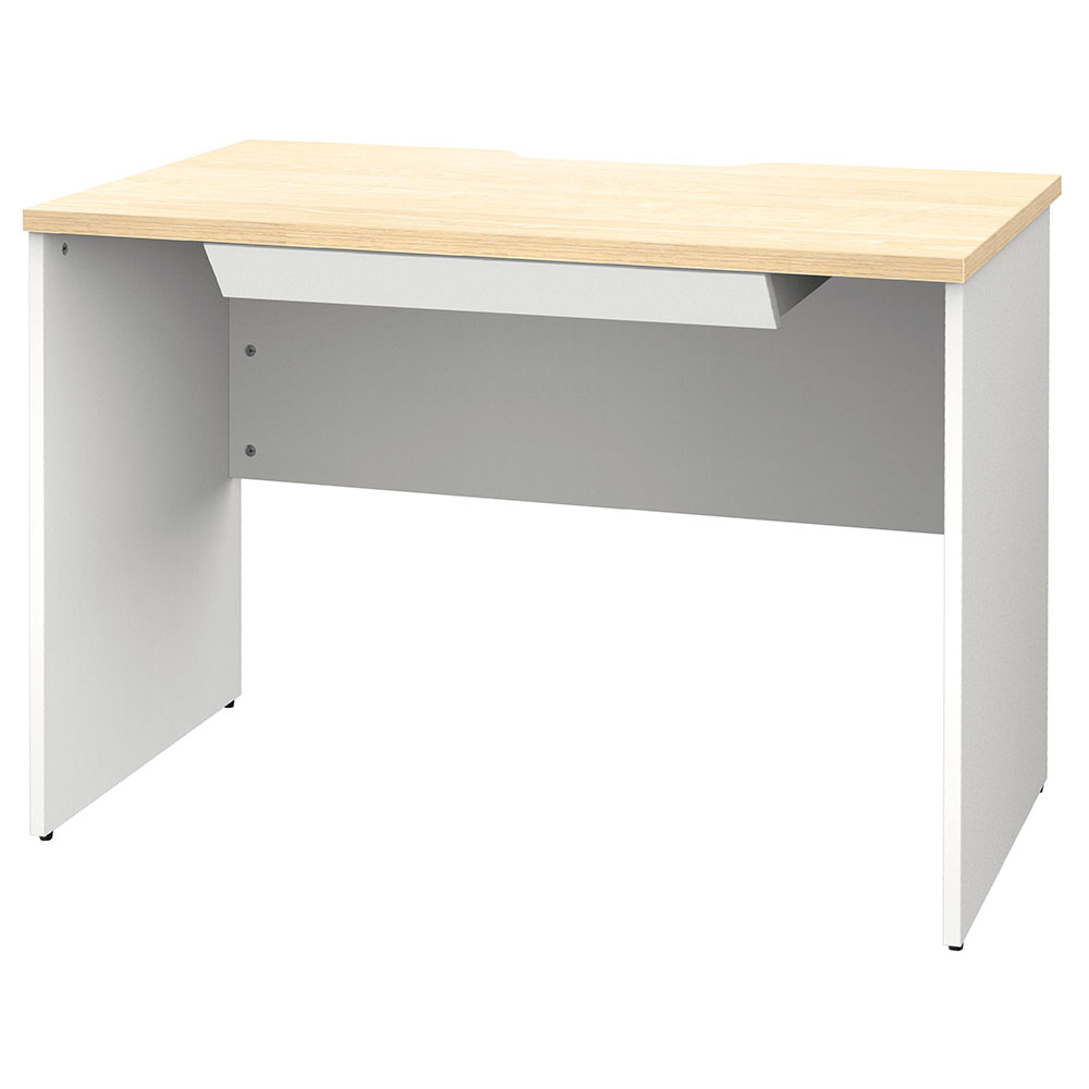 プランシリーズ 木製デスク W1000×D600 ナチュラル×ホワイト脚 引出付き RFPD-1060NA-WL-DR 新品 デスク