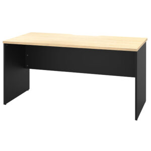 プランシリーズ 木製デスク W1400 D700 ナチュラル×ブラック脚 RFPD-1470NA-BL 新品