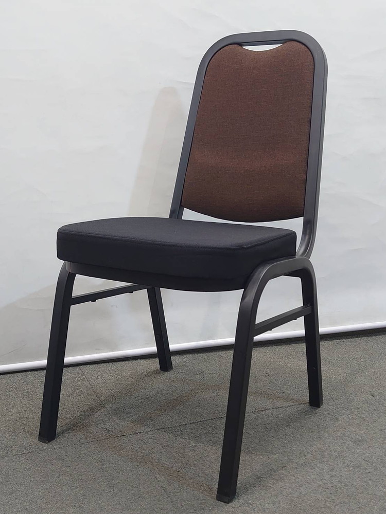 スタッキングチェア 14脚セット 会議チェア ダイニングチェア 積み重ねチェア 布張り 中古 - 画像 (4)