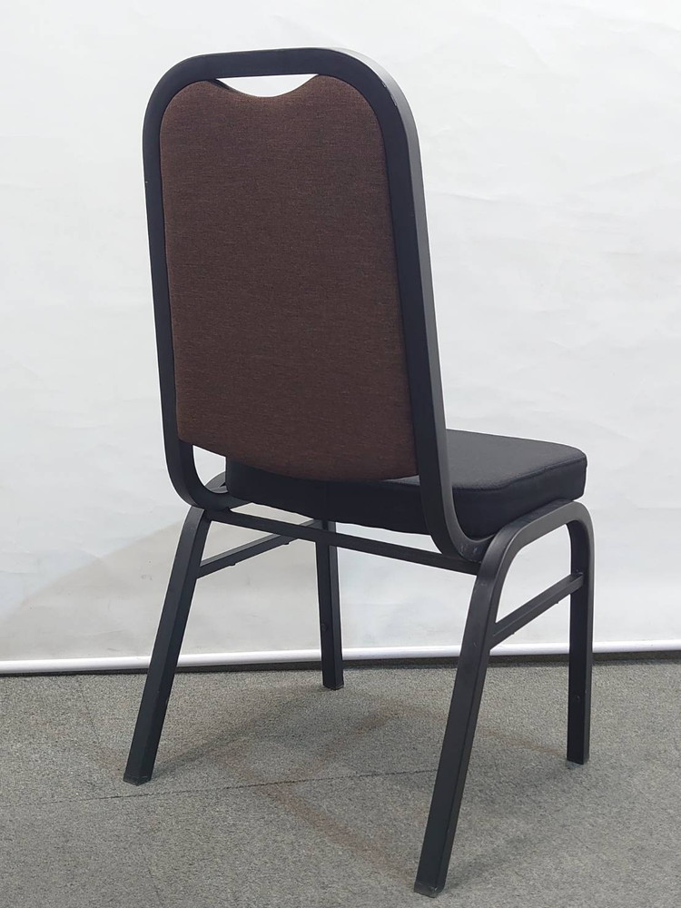 スタッキングチェア 14脚セット 会議チェア ダイニングチェア 積み重ねチェア 布張り 中古 - 画像 (5)