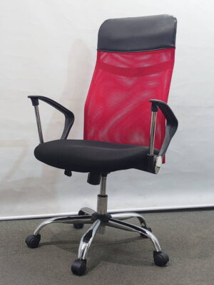 【店頭引き渡し限定】 オフィスチェア キャスター付き メッシュチェア 肘つき ハイバック 中古