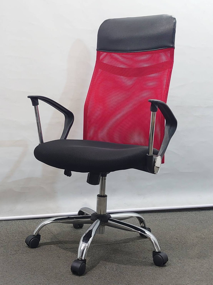 【店頭引き渡し限定】 オフィスチェア キャスター付き メッシュチェア 肘つき ハイバック 中古