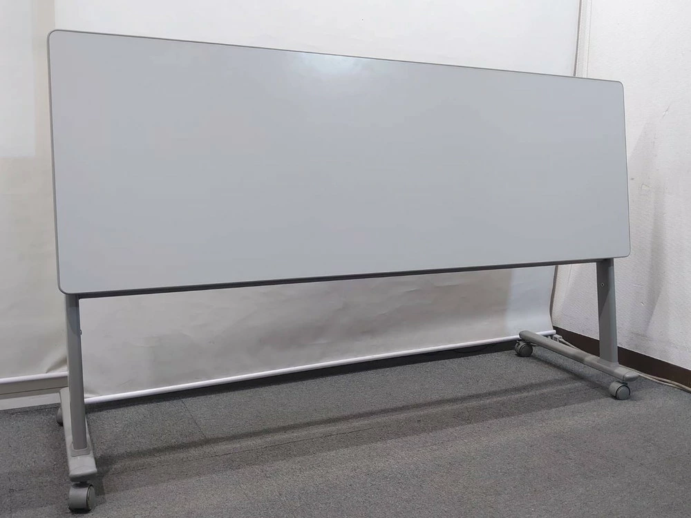 会議 テーブル 折りたたみ スタッキングテーブル スタックテーブル キャスター付き オカムラ Nタイプ 中古 - 画像 (6)