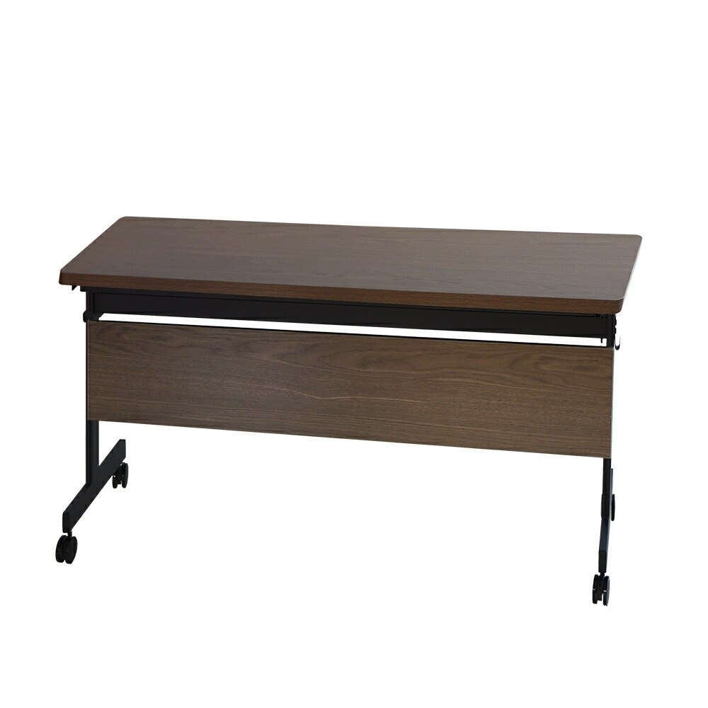 フォールディングテーブル W1200 D450 幕板付き 会議用テーブル パソコンデスク GLF-1245M 新品 - 画像 (16)