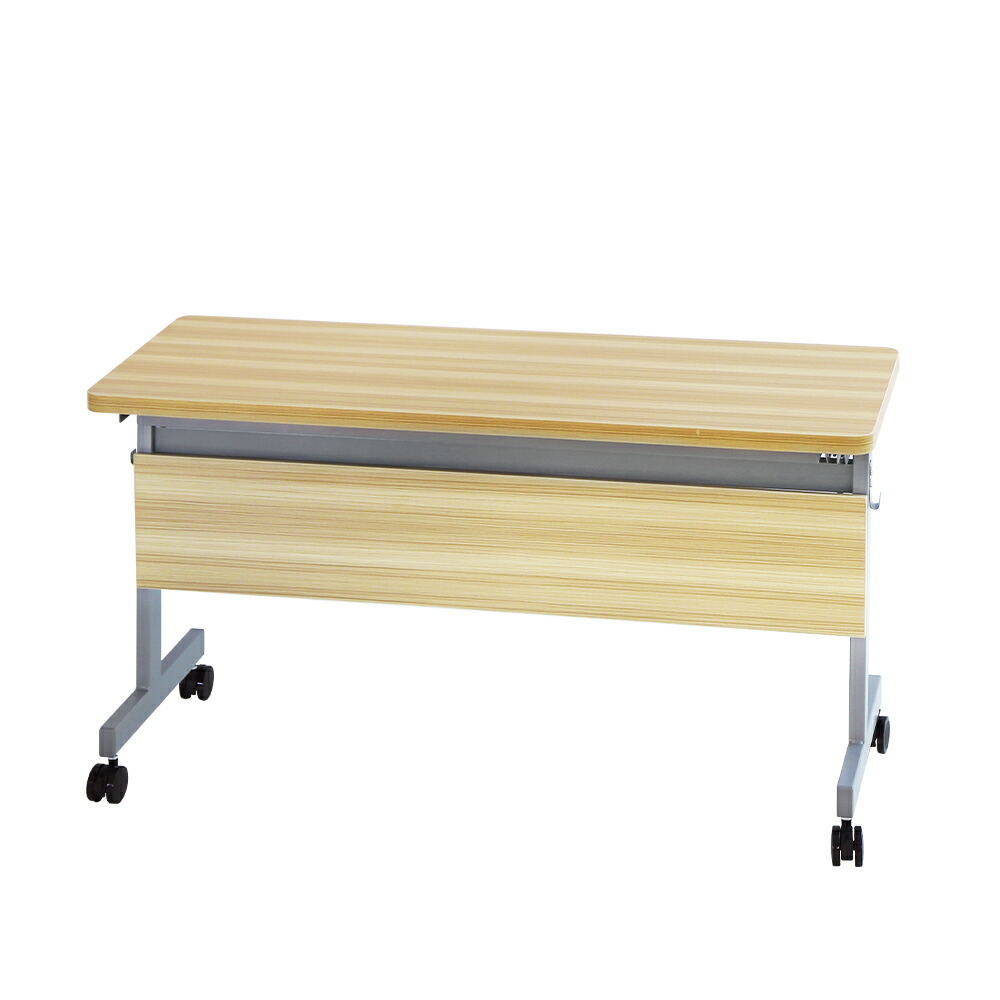 フォールディングテーブル W1200 D450 幕板付き 会議用テーブル パソコンデスク GLF-1245M 新品 - 画像 (15)