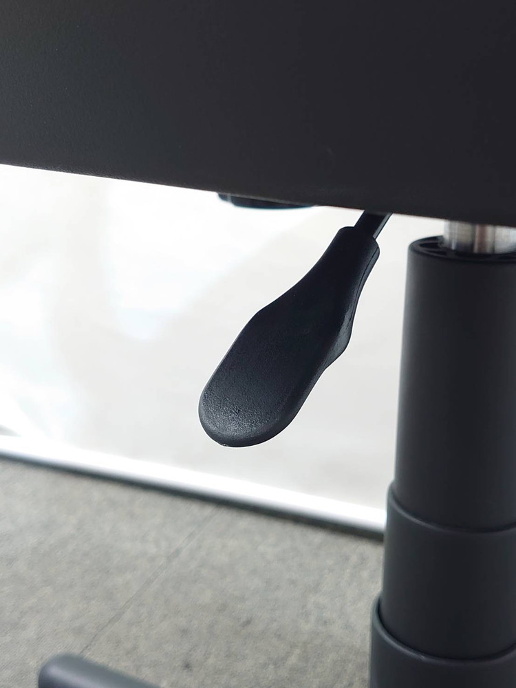 地域限定送料無料 オフィスチェア 4脚セット 肘なし キャスターチェア キャスター付き ブルー 中古 - 画像 (6)