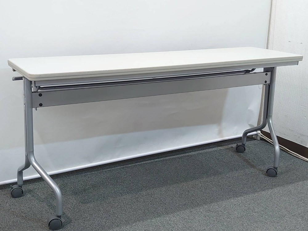 会議テーブル 5台セット W1500 D450 H700 ナイキ 折りたたみテーブル スタックテーブル 中古 - 画像 (5)