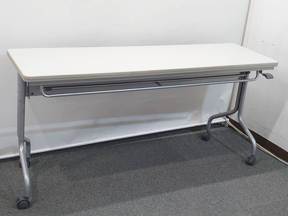 会議テーブル 5台セット W1500 D450 H700 ナイキ 折りたたみテーブル スタックテーブル 中古 - 画像 (6)