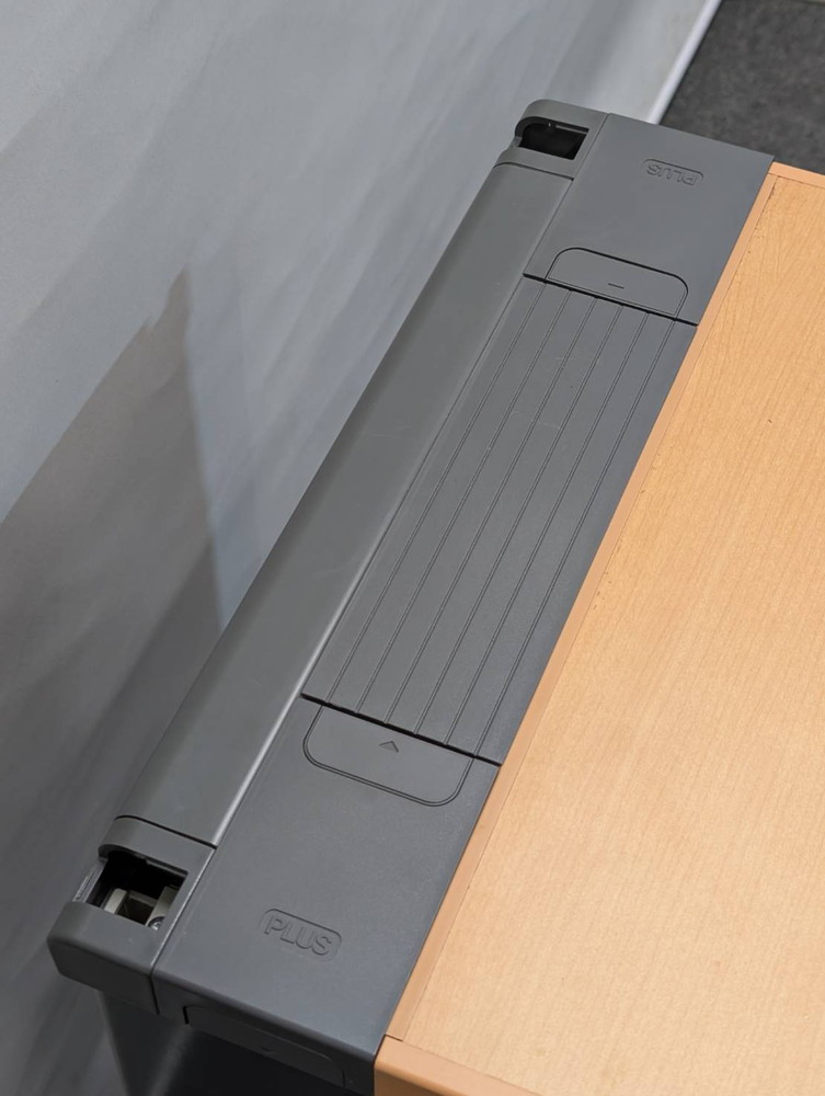 4段 脇机 袖机 ワゴン H700 プラス カギ付き キャスター付き ブラック 黒 サイドワゴン 中古 - 画像 (6)