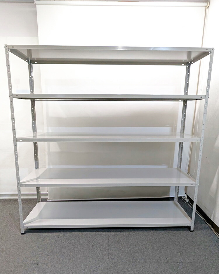 【店頭引き渡し限定】5段 スチールラック 中軽量 軽中量棚 シェルフ 本棚 キャビネット 中古 - 画像 (3)