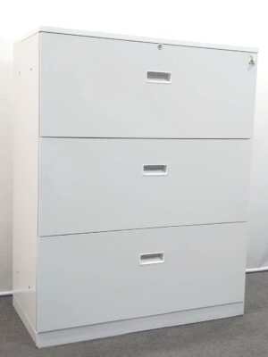 ラテラル書庫 ３段 コクヨ ビジネスウォール Nシリーズ ホワイト BWN-L3A59F1N 中古