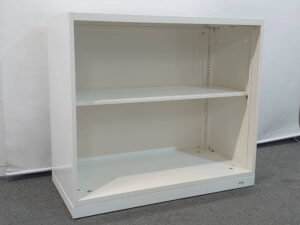 オープン書庫 2段 オカムラ ヴィラージュ オープン棚 W900 D450 H800 スチールキャビネット 中古