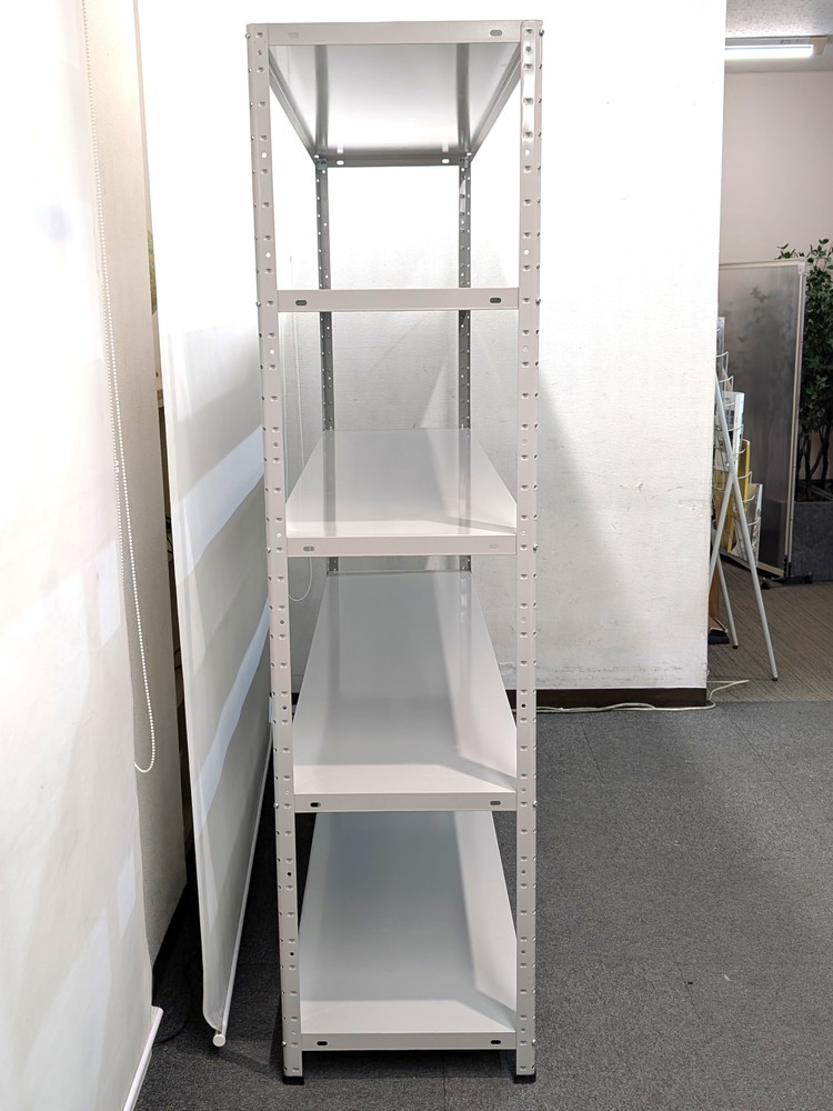 【店頭引き渡し限定】5段 スチールラック 中軽量 軽中量棚 シェルフ 本棚 キャビネット 中古 - 画像 (6)