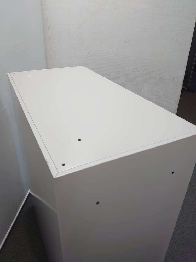上下書庫 ガラス3枚引戸+3段ラテラル W900 D450 H2140 イトーキ シンライン HTM-109 中古 - 画像 (6)