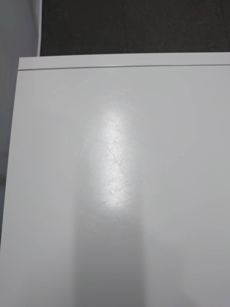 電話台 スリムタイプ W450×D400×H700 FAX台 プリンター台 ホワイト ミニテーブル 中古 - 画像 (7)