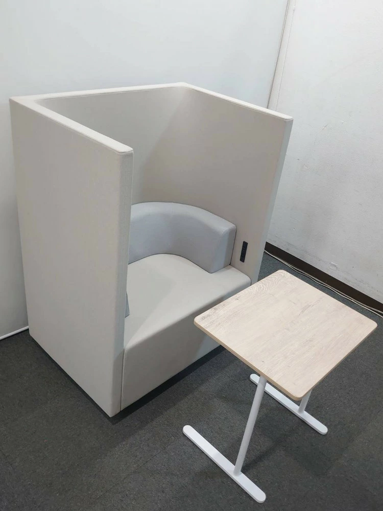 在庫3台 美品 ワークブース テーブル付き コクヨ ブラケッツ CN-491MLC ベージュ 中古 - 画像 (4)