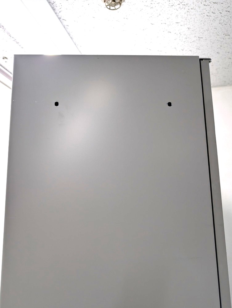 上下書庫 3列21段 A4対応 イトーキ W900 H450 H2140 レターケース ガラス 両開き クリスタルキャビネット カギ付き 中古 - 画像 (12)