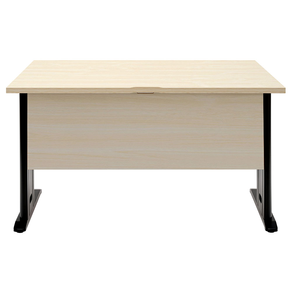 スチール脚デスク W1200 D700 平机 アソート ナチュラル2 ブラック脚 RFSLD-1270NA2-BL 新品 デスク - 画像 (3)