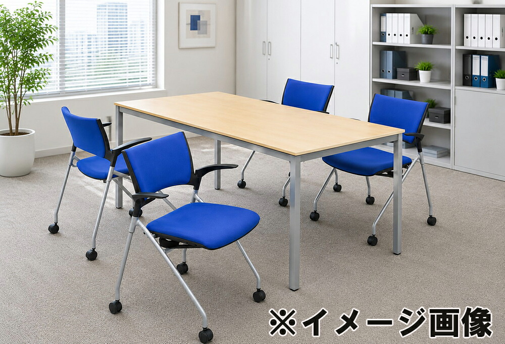 在庫40脚以上 地域限定送料無料 会議チェア 4脚セット イトーキ マノス ネスティングチェア 中古 - 画像 (3)