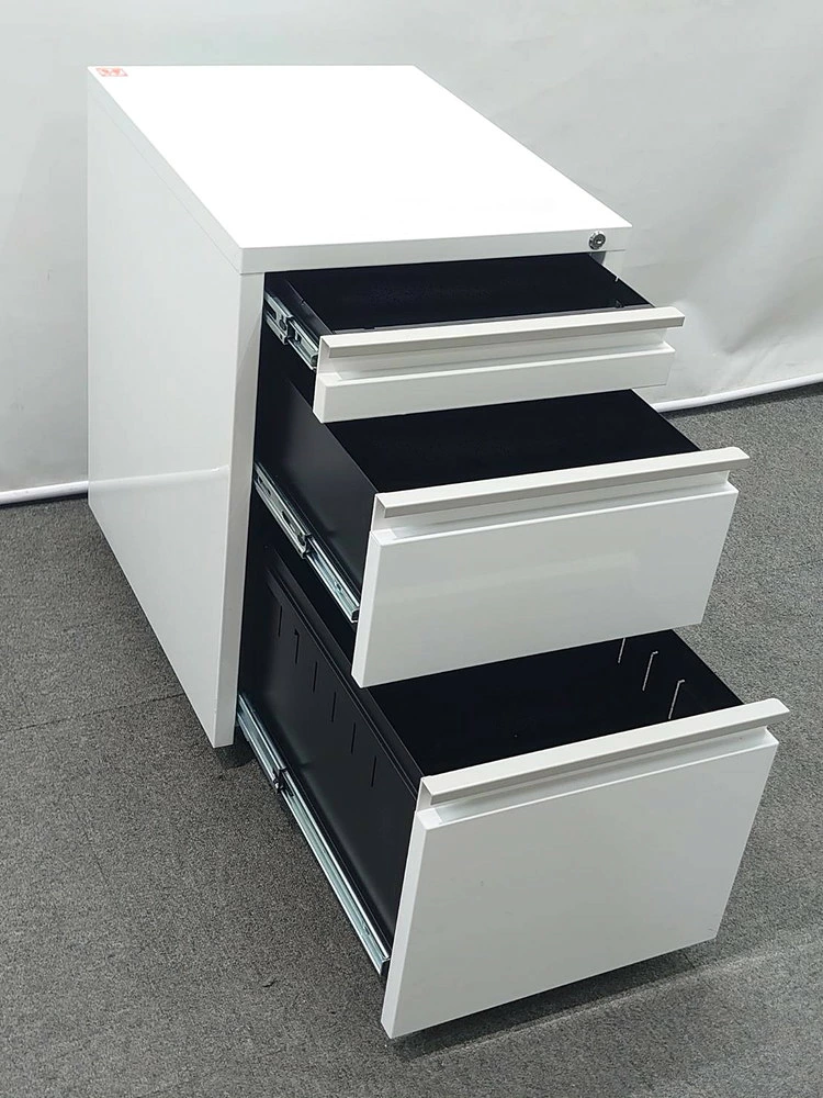 在庫7台以上 平机 3段ワゴンセット プラス フラットライン ホワイト W1000×D700×H700 中古 - 画像 (7)