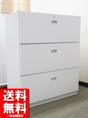 イトーキ シンライン ラテラル書庫 3段 W900 ホワイト