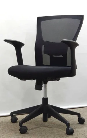 オフィスチェア メッシュ 肘付き イトーキ YL5モデル ブラック 中古