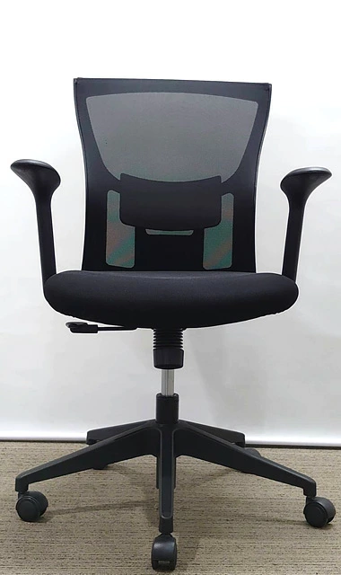 オフィスチェア メッシュ 肘付き イトーキ YL5モデル ブラック 中古 - 画像 (3)