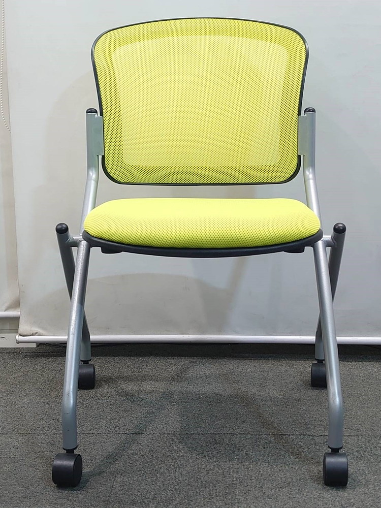 会議テーブルセット 4人用 ミーティングテーブル キャスターチェア DRCP-157MA-W7 中古 - 画像 (14)