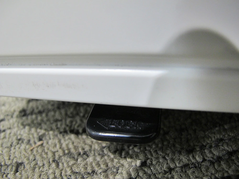 3段ワゴン カギ付き ナイキ ホワイト W395×D600×H610 中古 - 画像 (7)