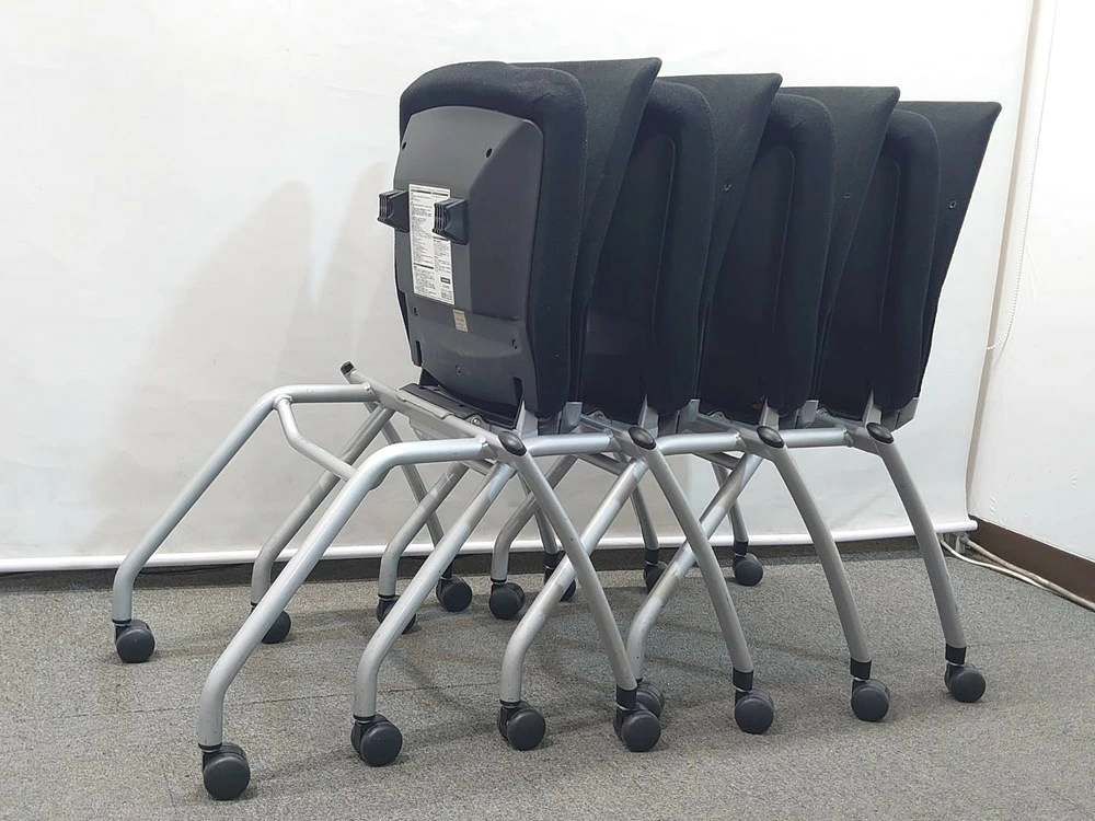 東京地区送料無料 会議チェア 50脚セット ネスティング コクヨ スタイラ ブラック CK-920NN 中古 - 画像 (9)