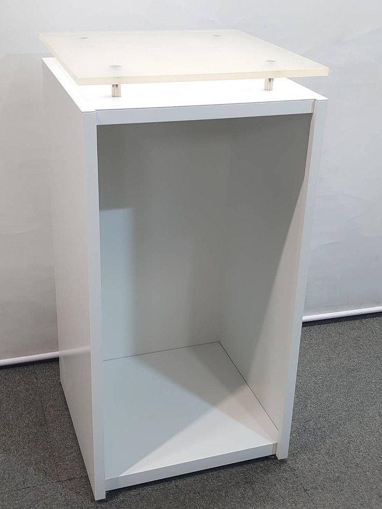 インフォメーション カウンター イトーキ NEF-449E-W9 受付カウンター ハイカウンター ホワイト 中古 - 画像 (7)