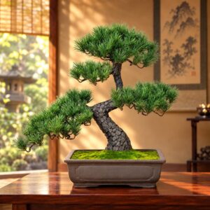 盆栽 BONSAI 松 光触媒 和風 人工樹木 消臭 空気清浄 お手入れ不要 H750mm